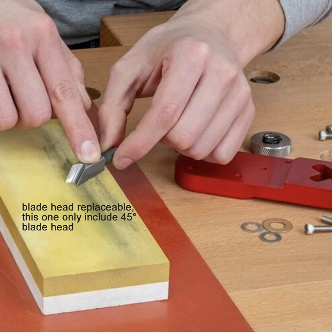 Multifunktionshobel Holzbearbeitungshobel, 45-Grad Fasenhobel 1/8" 3/16" 1/4" Radius Konturen Kanten