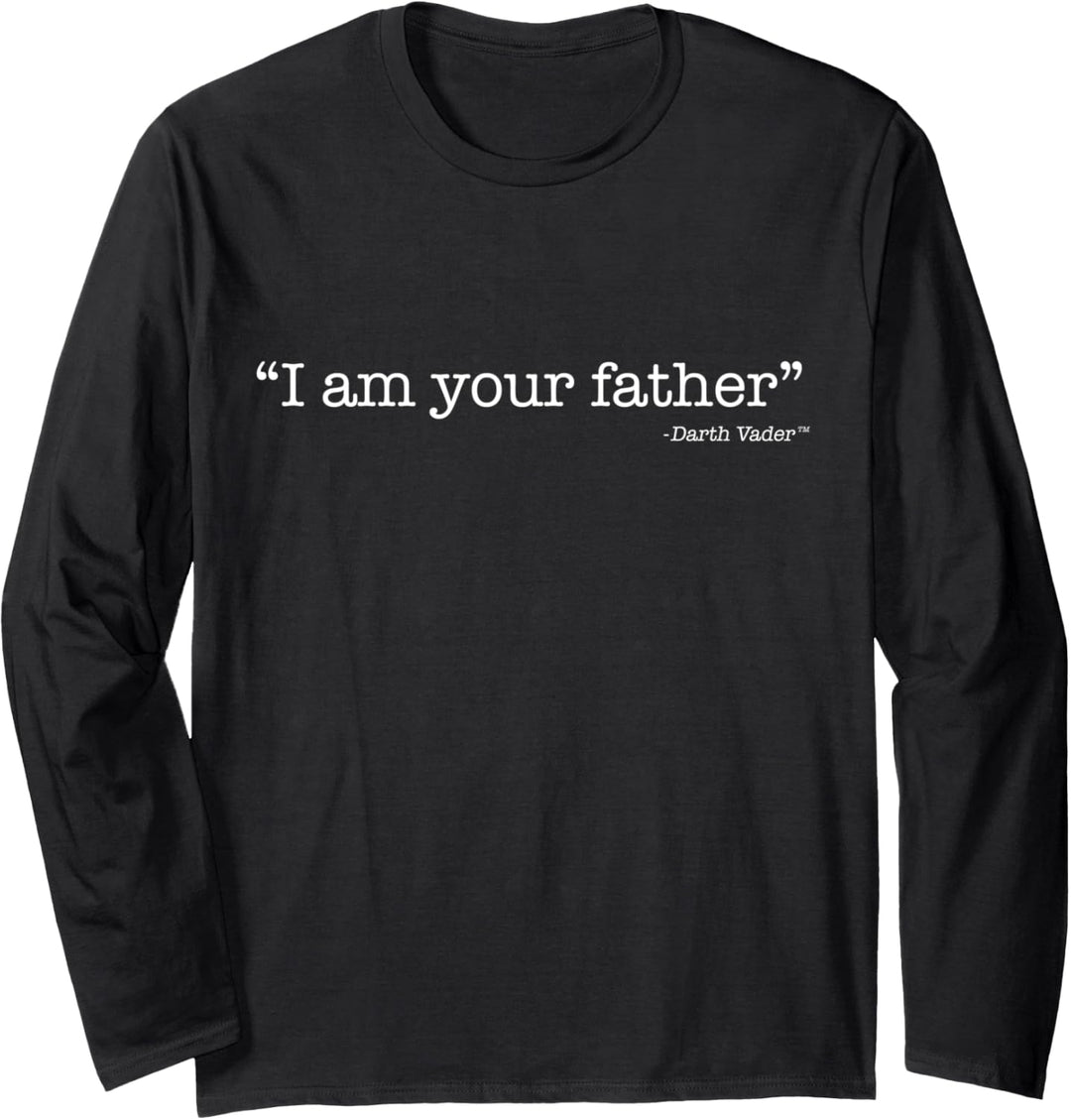 Star Wars I Am Your Father Quote Text Langarmshirt
