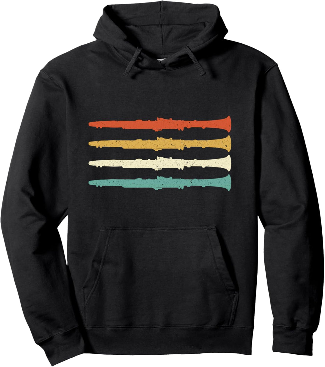 Retro Spielmannszug Fanfarenzug - Blasinstrument Klarinette Pullover Hoodie