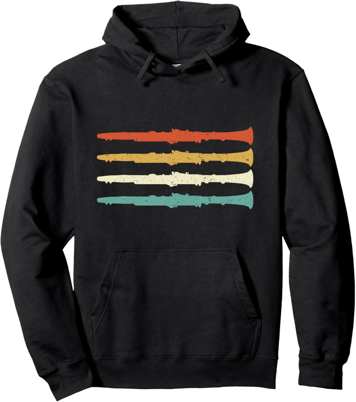 Retro Spielmannszug Fanfarenzug - Blasinstrument Klarinette Pullover Hoodie