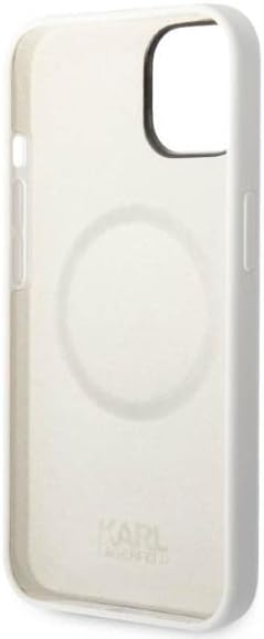 KARL LAGERFELD KLHMP14MSNCHBCH Hülle für iPhone 14 Plus 6,7" hardcase Weiss Silic