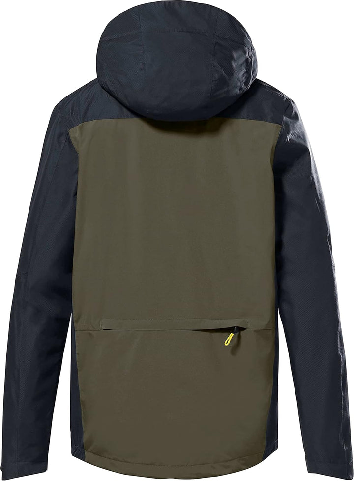 Killtec Herren Kos 6 Mn Jckt Funktionsjacke/Outdoorjacke mit Kapuze, packbar XL dunkeloliv, XL dunke