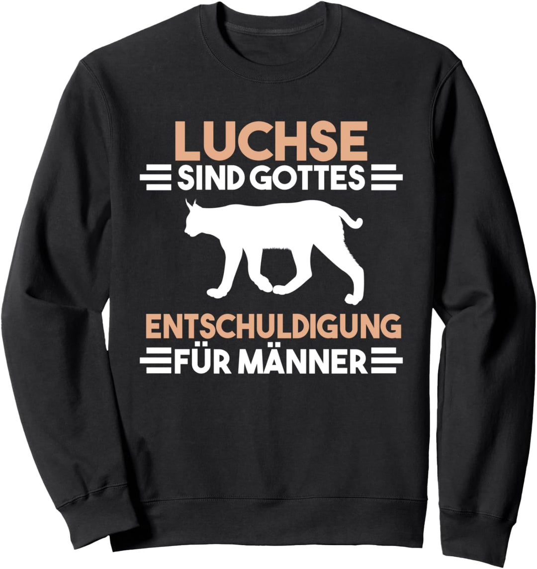 Raubtier Wald Wildtier Luchs Sweatshirt