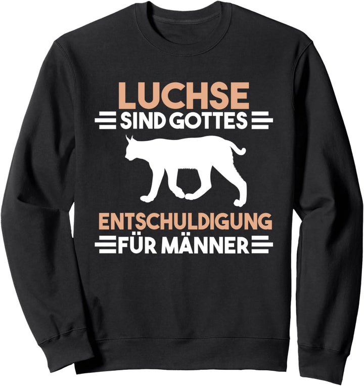 Raubtier Wald Wildtier Luchs Sweatshirt