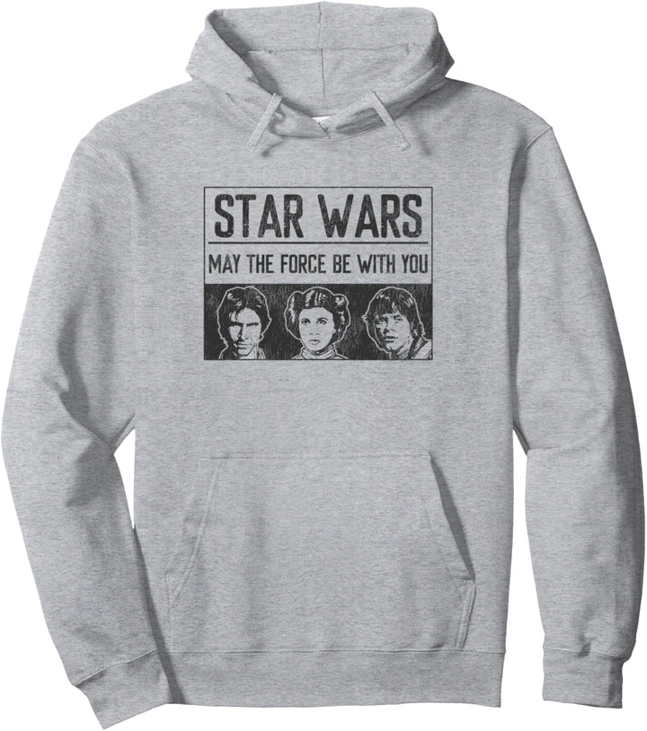 Star Wars Han Solo, Luke & Leia May The Force Be With You Pullover Hoodie