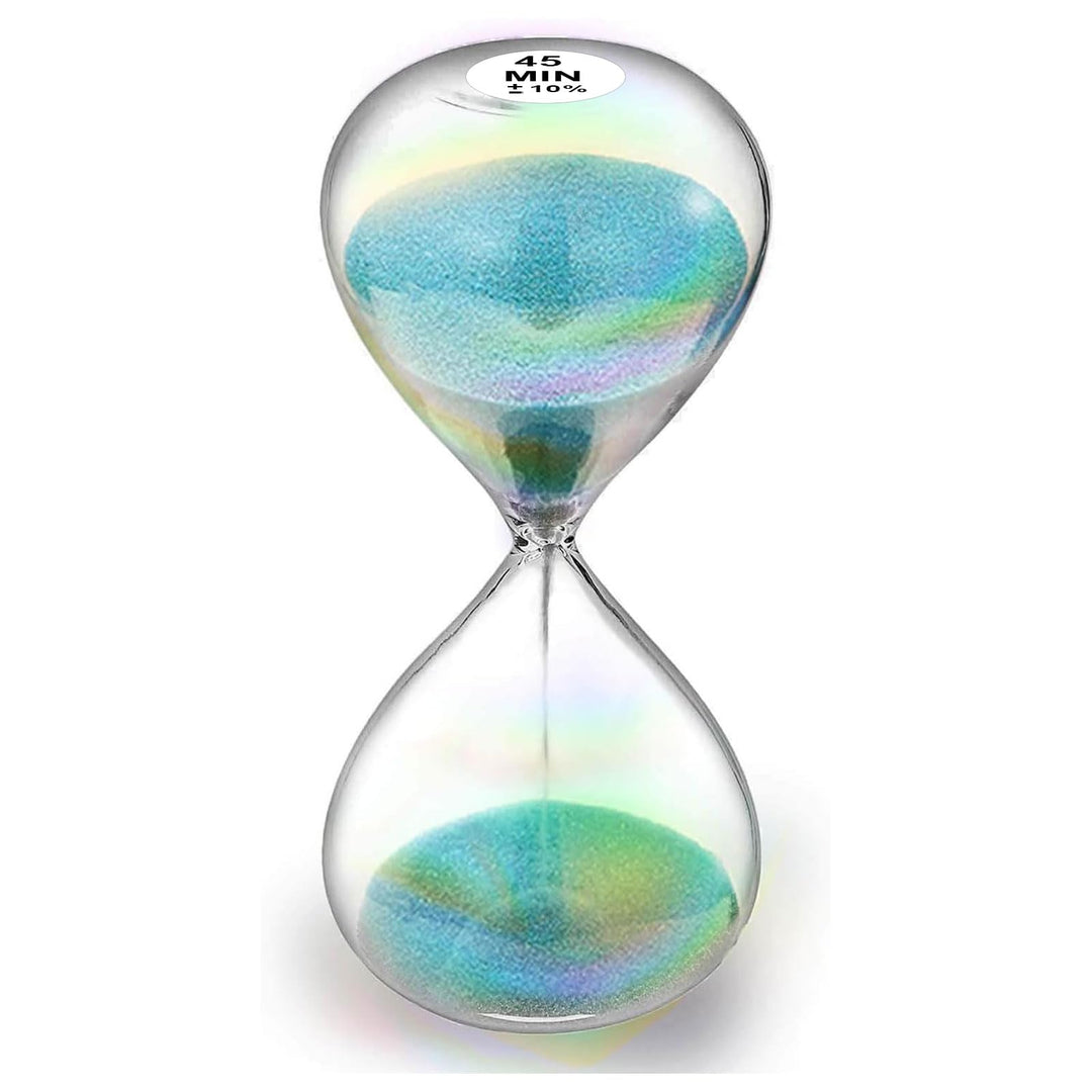 SuLiao Sanduhr, 45 Minuten, türkis, 45 Min Hourglass Sand Time, grosses Sandglas, reloj de Arena 45