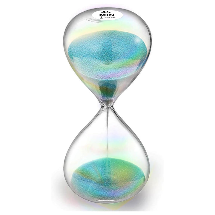 SuLiao Sanduhr, 45 Minuten, türkis, 45 Min Hourglass Sand Time, grosses Sandglas, reloj de Arena 45