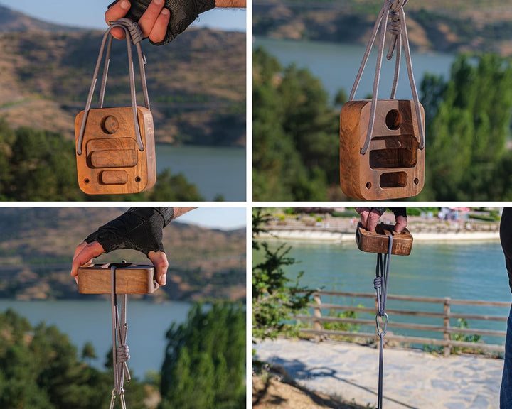 Tragbares Hangboard für Klettergriffe, Griffbrett-Trainer für Handgriffstärker, Quetschblock-Griff,