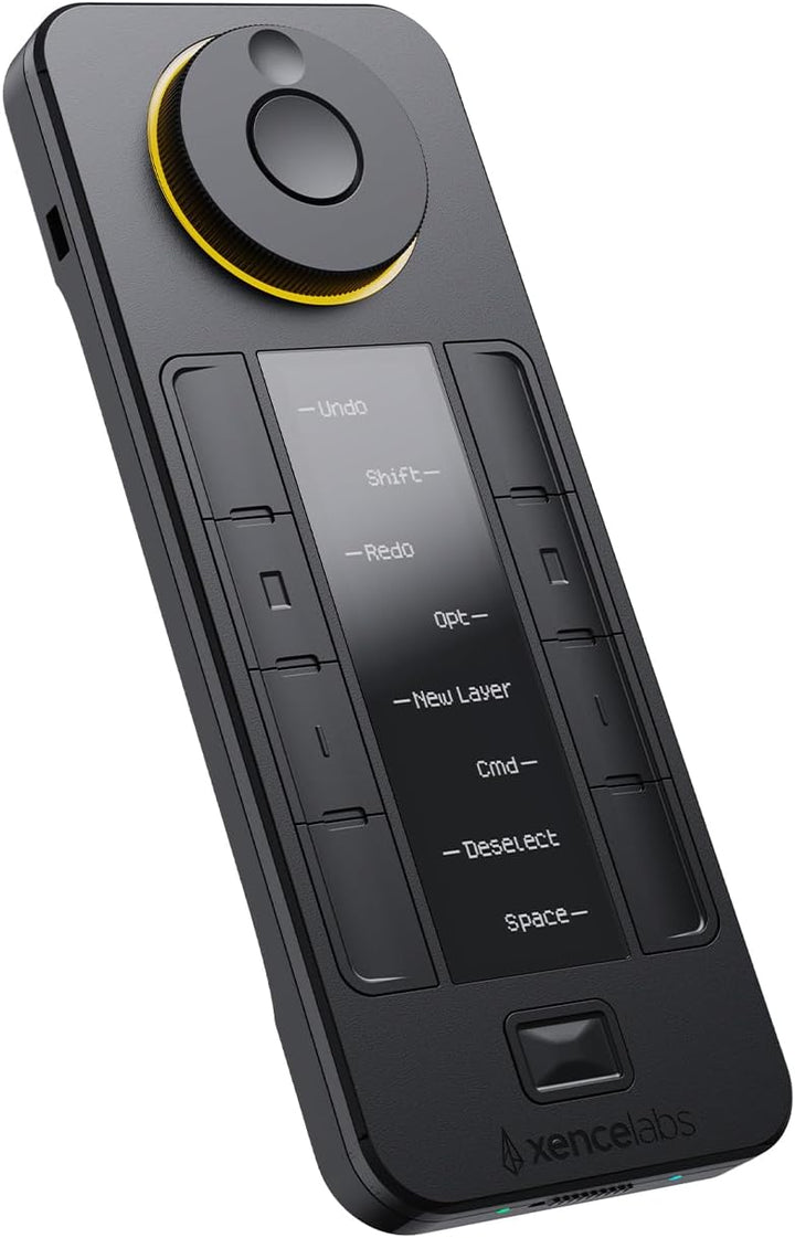 Xencelabs Quick Keys Fernbedienung mit Display für Grafiktablett, Zeichentablett, Wireless Hotkeys S