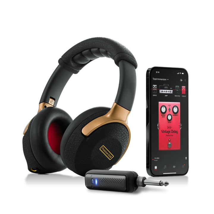 Positive Grid Spark NEO Kabelloser Kopfhörer-Amp für E-Gitarre, Akustikgitarre und Bass mit KI-Unter