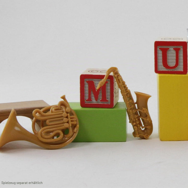 Safari Ltd Musikinstrumente TOOB - Figuren: Posaune, Flöte, Saxophon, Gitarre, Violine, Horn, Trompe