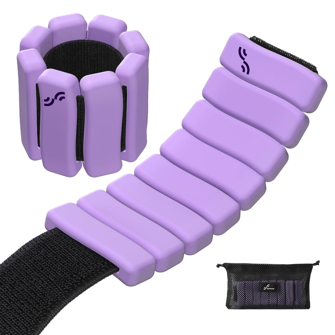 Sportneer tragbare Gewichtsmanschetten – 2er-Set (Jeweils 1 kg) für Damen und Herren, modisches knöc
