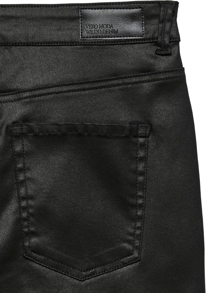 VERO MODA Female Skinny Jeans VMFLASH Mid Rise Skinny Fit Jeans XS / 34L Schwarz, XS / 34L Schwarz