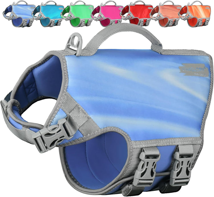 VIVAGLORY Neopren Schwimmweste Hund Hundeschwimmweste Für Wassersport Schwimmen & Hunter, Leichte Si