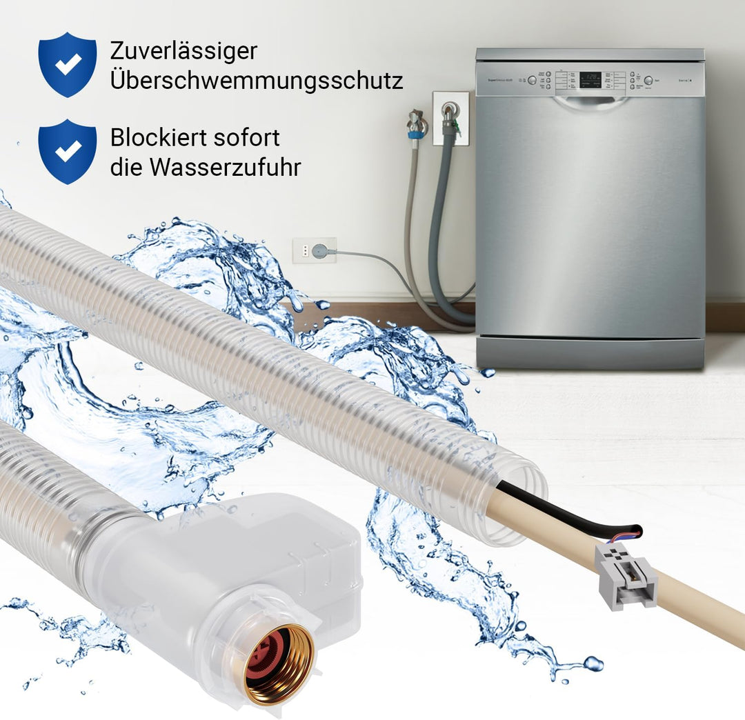 VIOKS Aquastop Spülmaschine Schlauch 3/4 Zoll 1,68m Typ 88 Ersatz für Bosch Siemens 00668113 668113