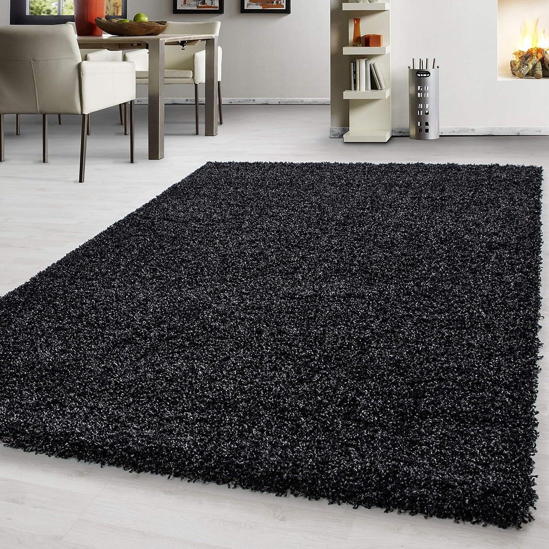 Hochflor Teppich Wohnzimmer Unicolor Einfarbig Schlafzimmer Esszimmer Flur Läufer Küchenteppich Weic