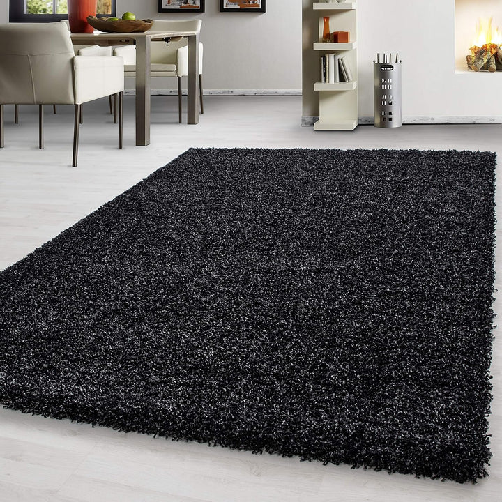 Hochflor Teppich Wohnzimmer Unicolor Einfarbig Schlafzimmer Esszimmer Flur Läufer Küchenteppich Weic