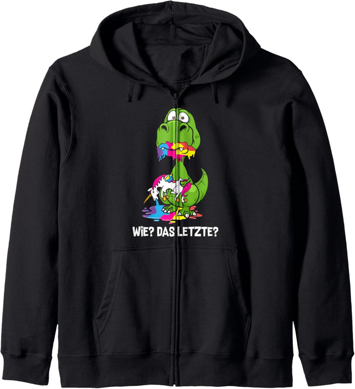 Lustiger Drachen Wie Das Letzte Drache frisst Einhorn Kapuzenjacke