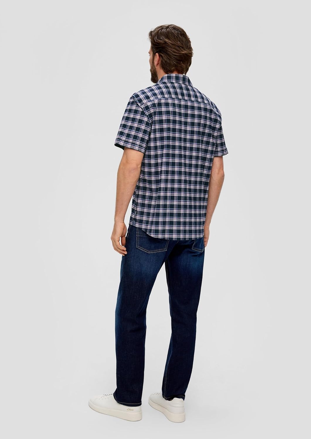 s.Oliver Herren Hemd Kurzarm XL Blau 58n4, XL Blau 58n4