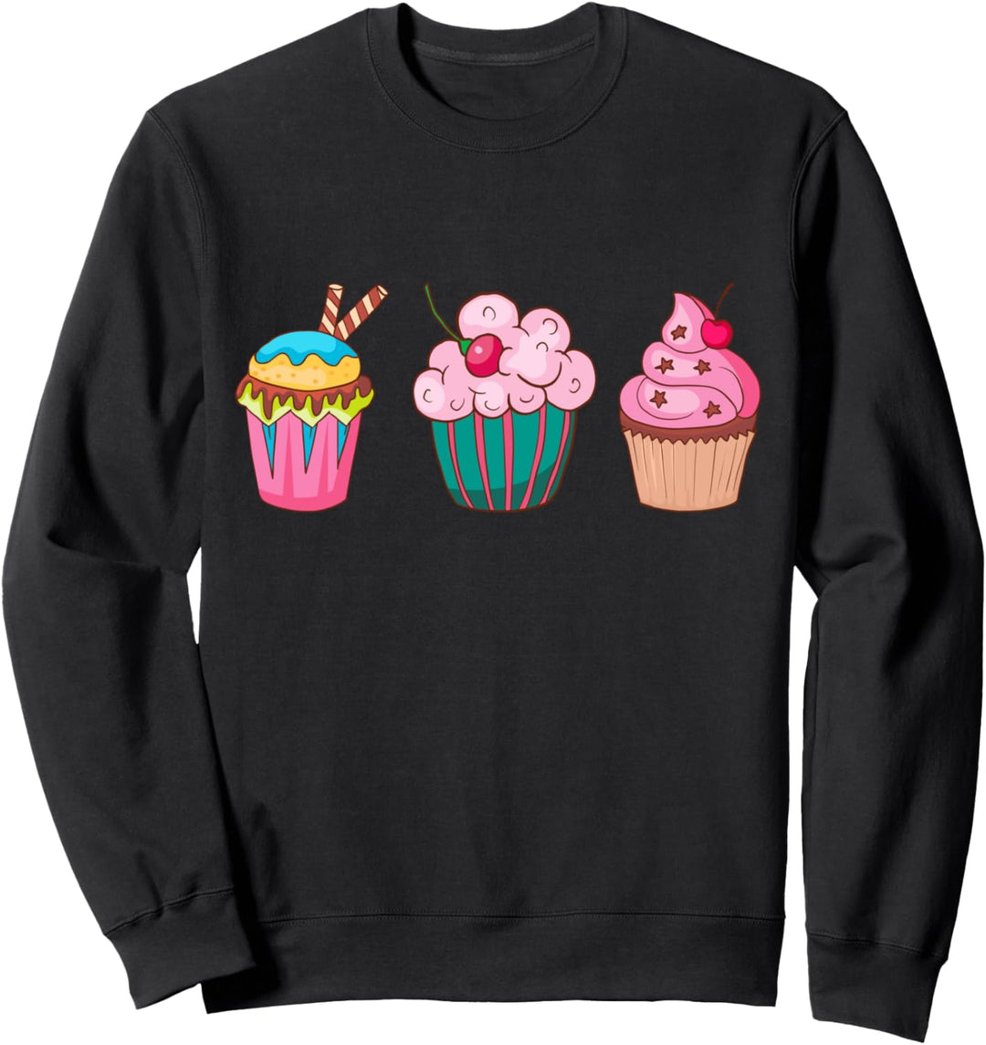 Cupcake Backen Bäcker Bäckerei Kuchen Sweatshirt