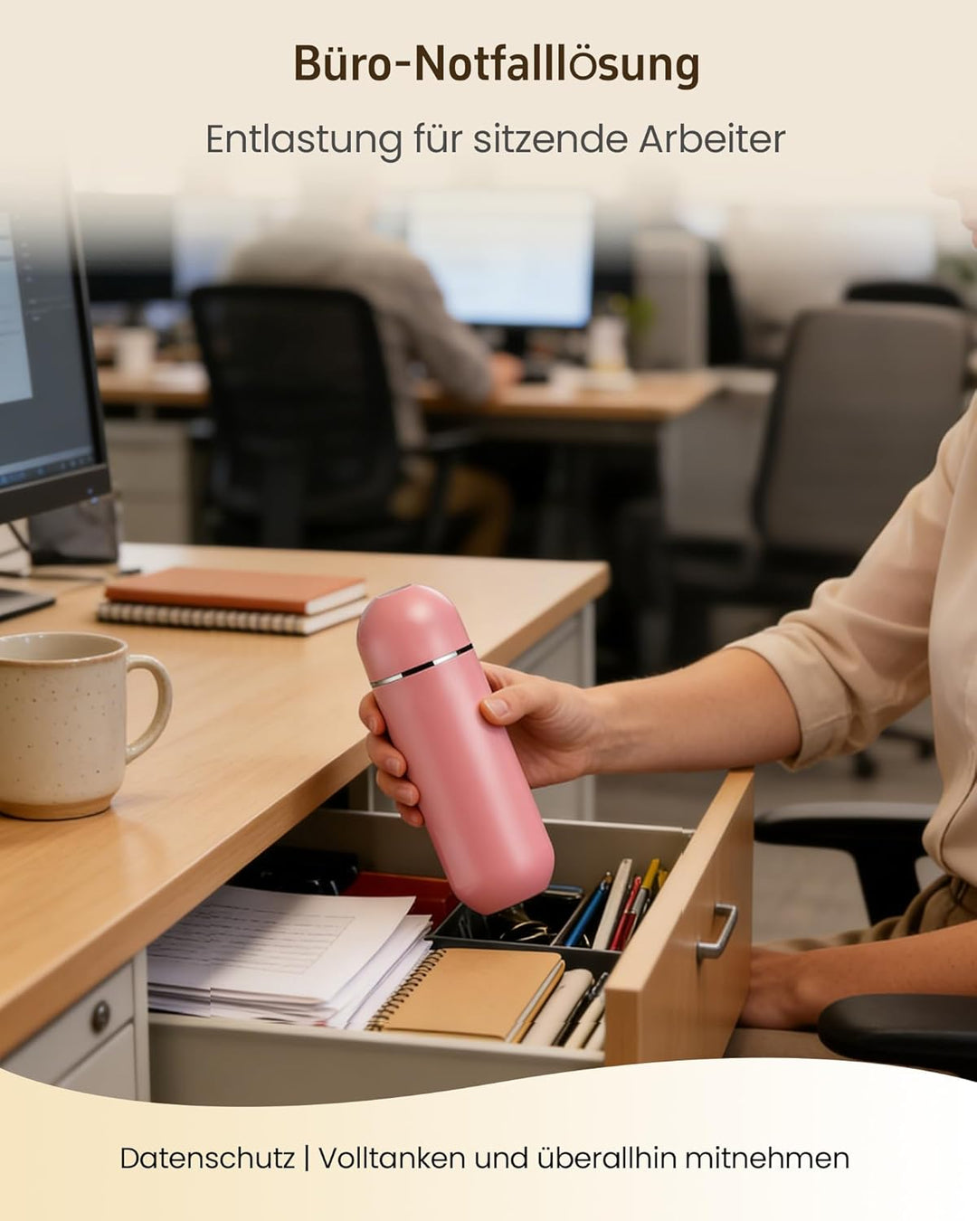 Tragbares Reise Po Dusche mit Einziehbarer Düse | BPA-free Podusche & Intimdusche für Frau und Mann