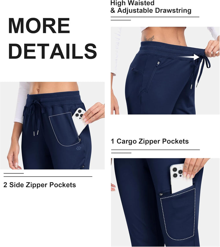 MoFiz Jogginghose Damen Thermohose Mikrofleece Sporthose Atmungsaktiv Waterproof Sweatpants mit Reis