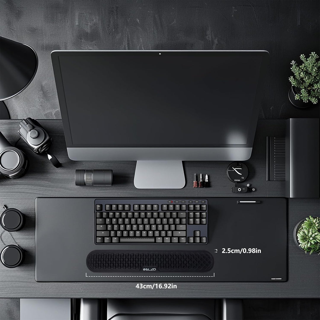 ELZO Handgelenkauflage für Tastatur, Ergonomisches Wrist Rest Memory Foam Handgelenkstützen, für Bür