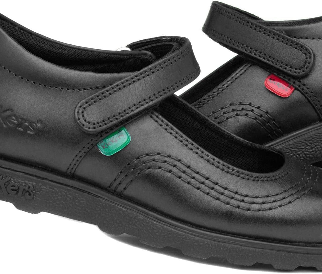 Kickers Mädchen Fragma Pop Slipper 33 EU Schwarz, 33 EU Schwarz