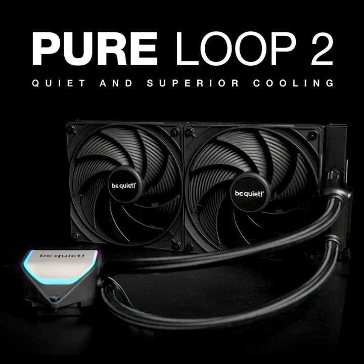 be quiet! Pure Loop 2 280mm All-in-One Wasserkühlung für übertaktete AMD und Intel Systeme, 2x Pure