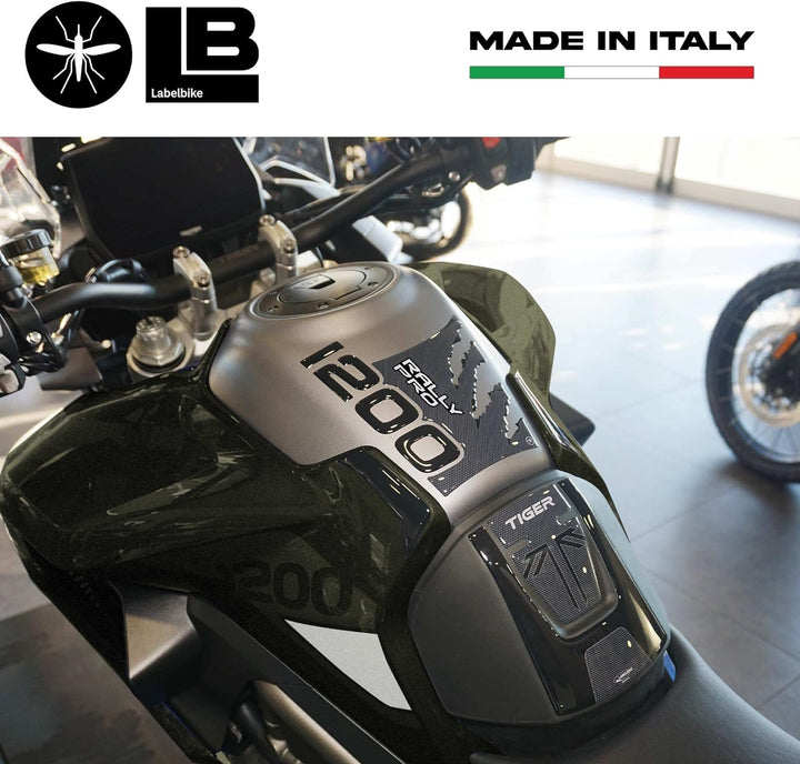 labelbike - 3D-Aufkleber-Set für Motorrad, Tankschutz, kompatibel mit Triumph Tiger Rally Pro 2022