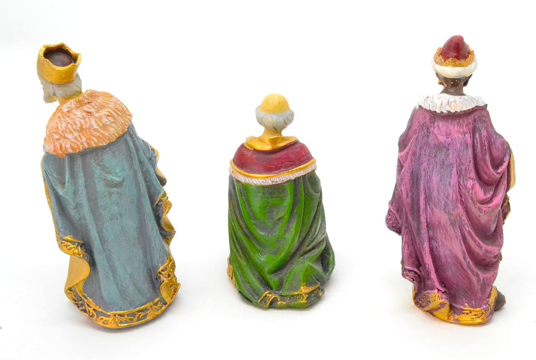 Z1 3 Könige des Weihnachtstages. Zauberer. 12 cm Weihnachtskrippenszene, Figuren, Tiere, Geburt Jesu
