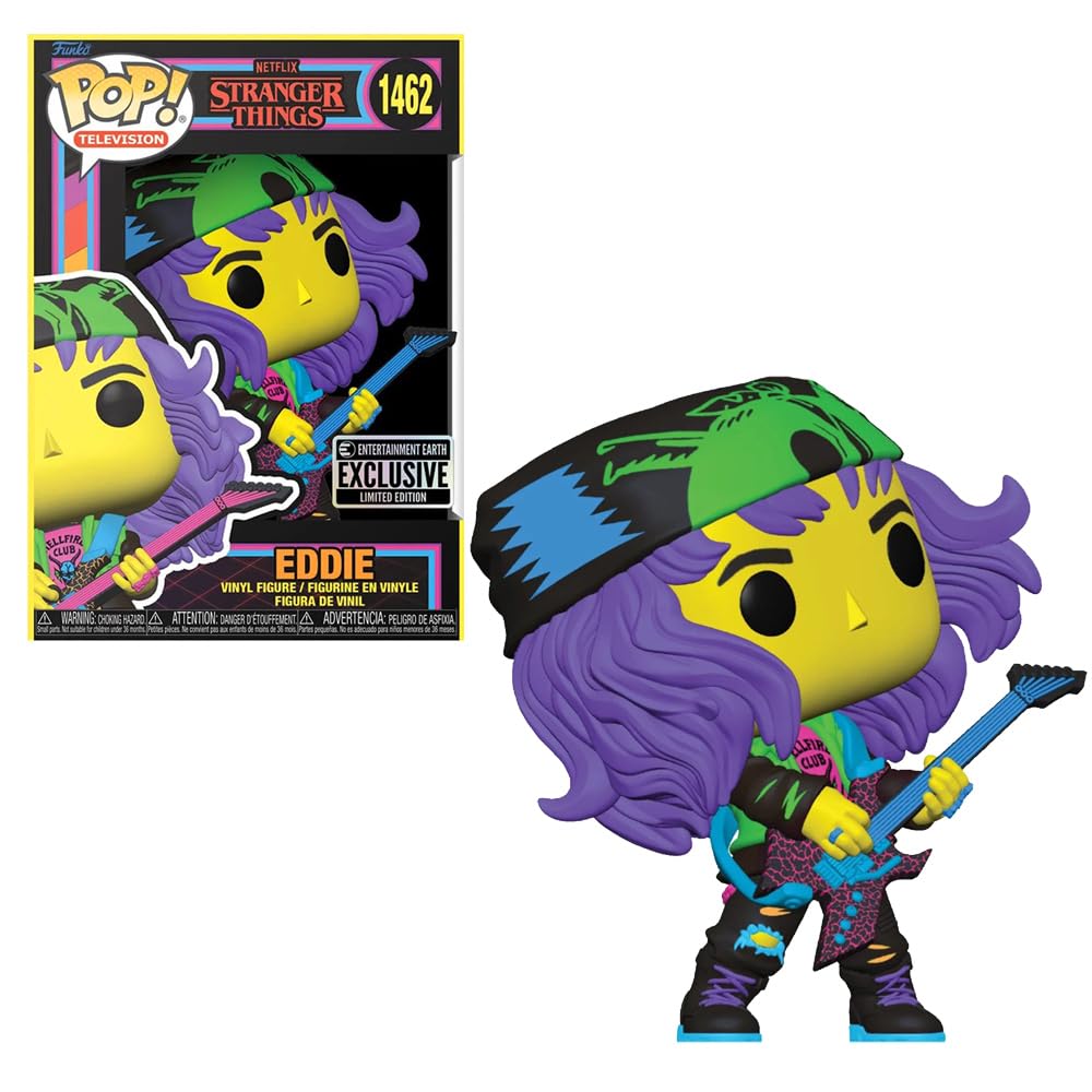 Funko POP! TV: Hunter Eddie with Guitar Blacklight (Stranger Things) Special Edition