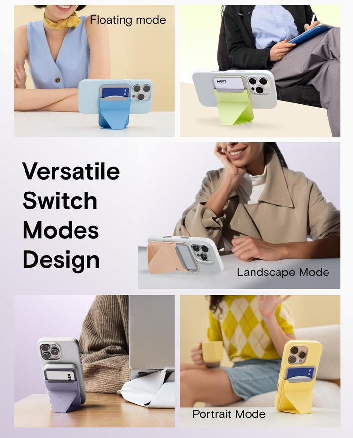 MOFT Magnetischer Wallet Ständer für iPhone 17/16/15/14/13/12 Serie Kompatibel mit MagSafe, MOVAS Ve