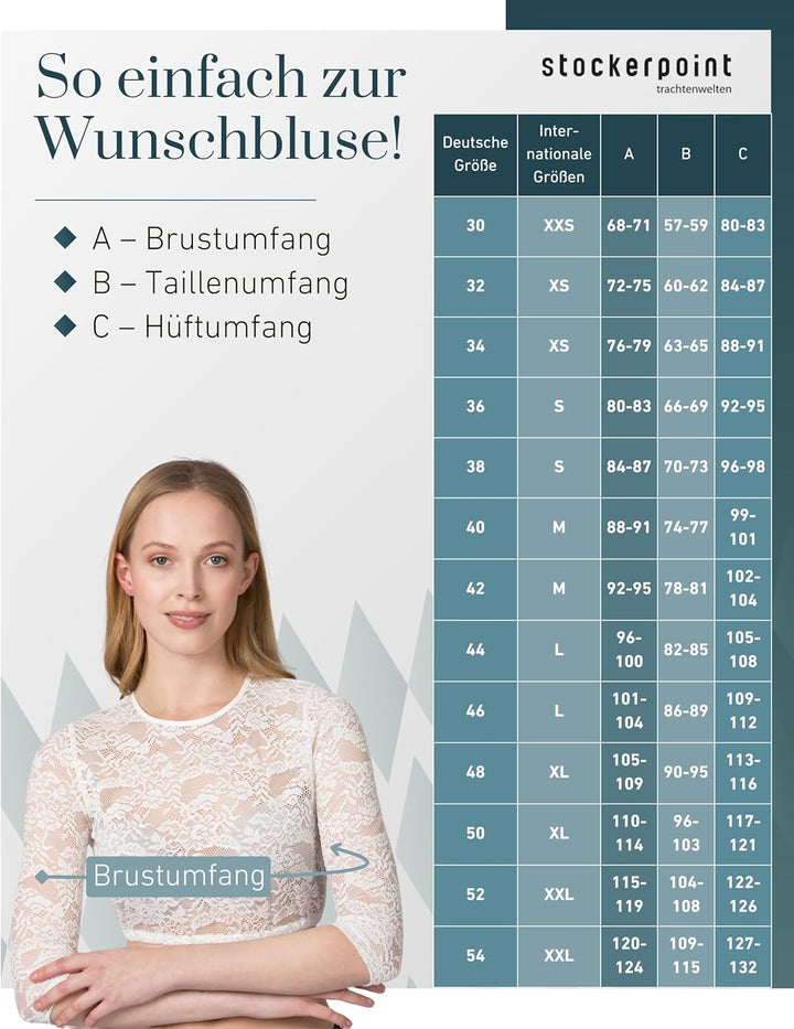Stockerpoint Damen Akasha Bluse 32 Creme, 32 Creme