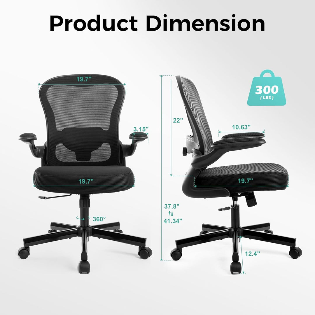 ALPHA HOME Bürostuhl Ergonomischer, Schreibtischstuhl Höhenverstellbar Chefsessel Ergonomisch Comput