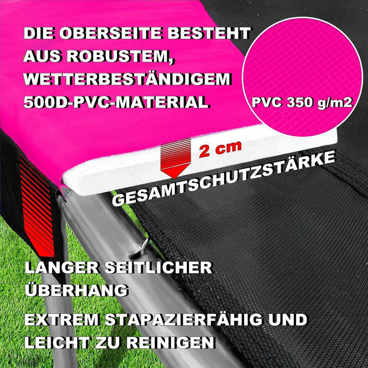 Baunsal® Trampolin Randabdeckung Ø 183 244 250 275 300 305 335 366 370 396 400 427 430 457 460 487 4