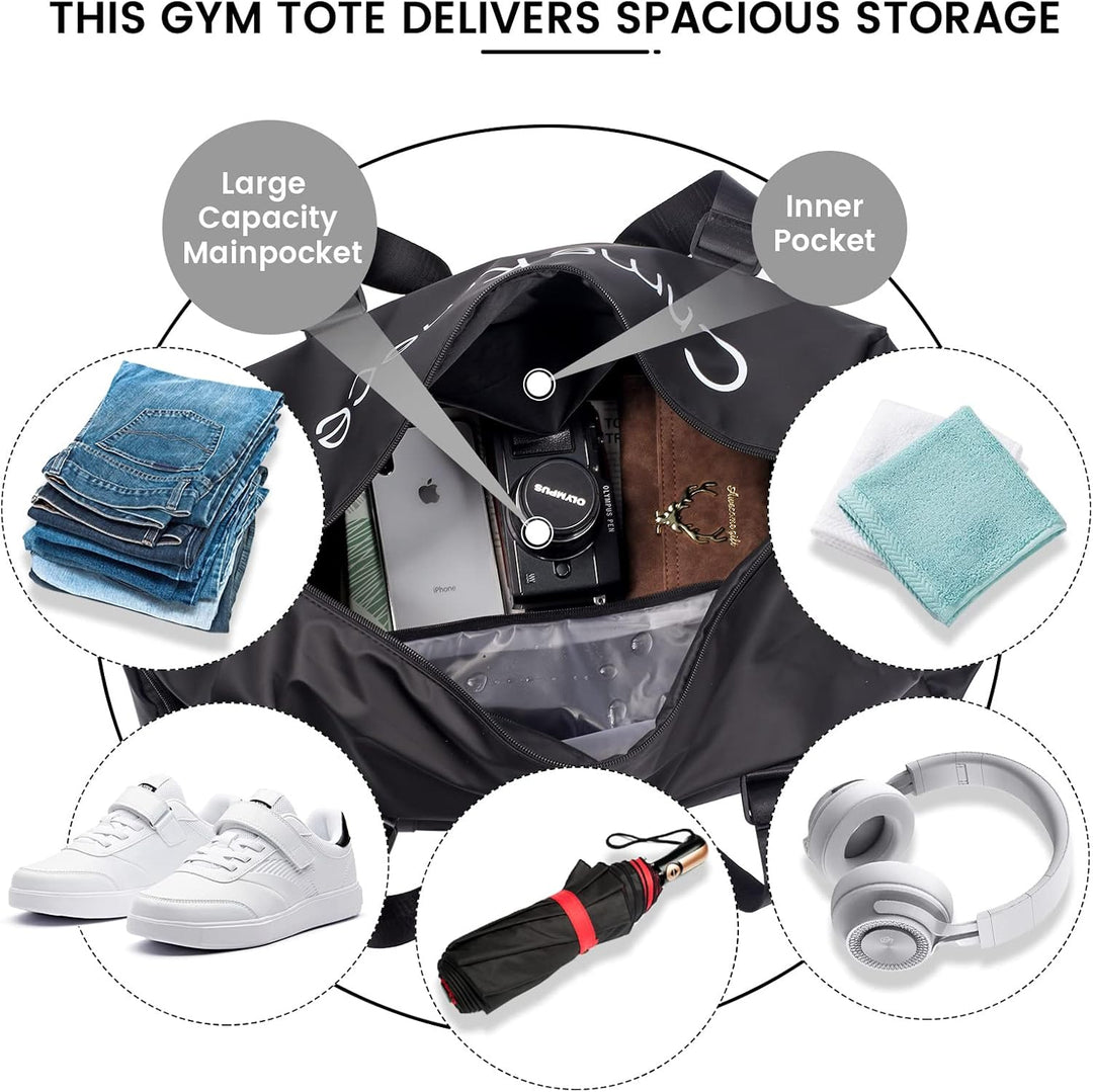 Sporttaschen für Damen und Herren, Reisetasche und Handtaschen - mit Schuhfach und Nassfach - Travel