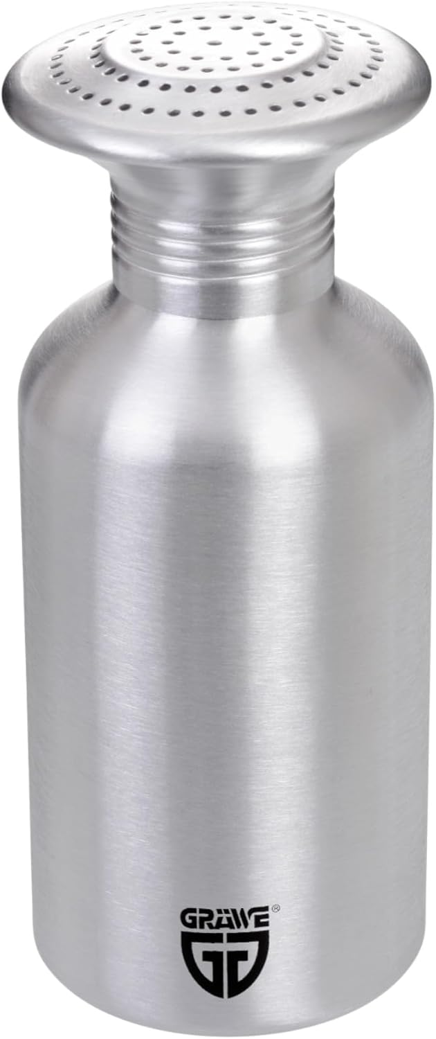GRÄWE 2er Set Pommesstreuer aus Aluminium, Salzstreuer, Gewürzstreuer ohne Duft 2 Streuer, ohne Duft