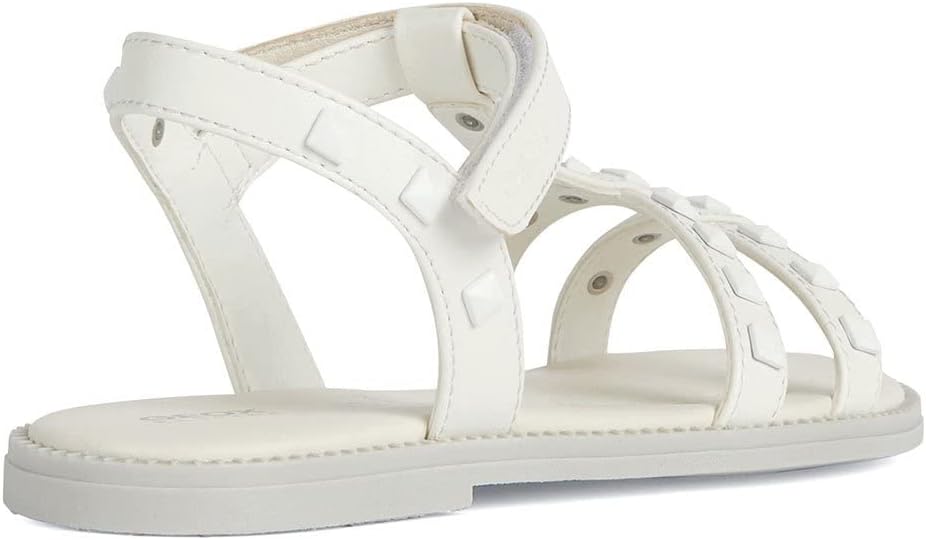 Geox Mädchen J Sandal Karly GirlSandal 29 EU Weiss, 29 EU Weiss