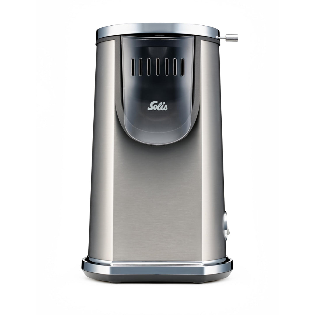 Solis Pop & Fun Popcornmaschine – schnelle & geräuscharme Zubereitung, Edelstahl, 2-in-1 Butterschme