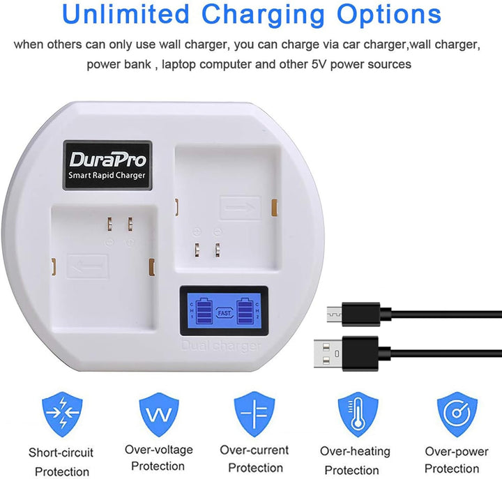 DuraPro LCD Dual Akku Ladegerät Ladestation für Arlo Pro, Arlo Security Light, Arlo Pro 2 & Arlo Go