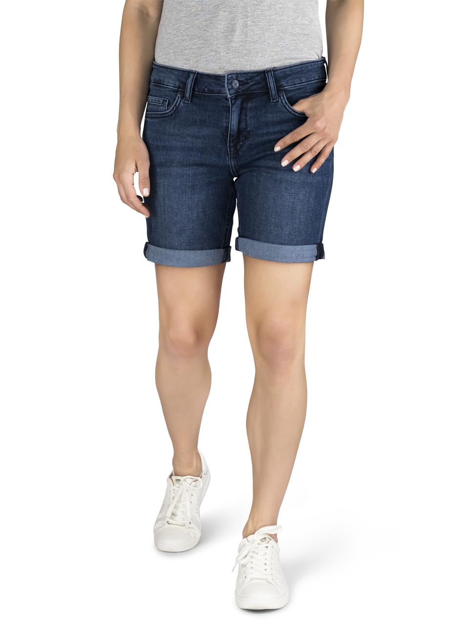 MUSTANG Damen Shorts Bermuda Kurze Jeans Hose Regular Jeansshorts Hotpants Basic Denim Stretch Baumw