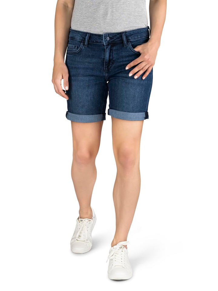 MUSTANG Damen Shorts Bermuda Kurze Jeans Hose Regular Jeansshorts Hotpants Basic Denim Stretch Baumw