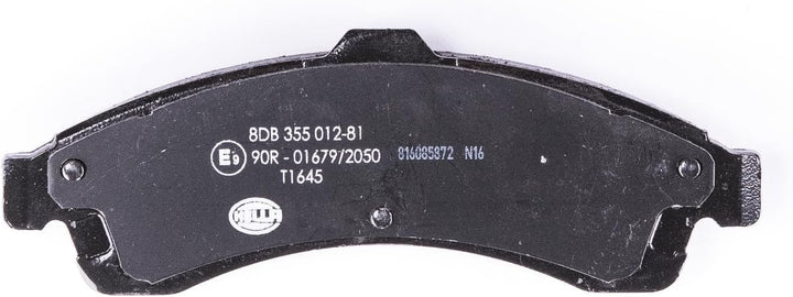 HELLA PAGID 8DB 355 012-811 Bremsbelagsatz - T1645 - Dicke/Stärke: 16.8mm - mit akustischer Verschle