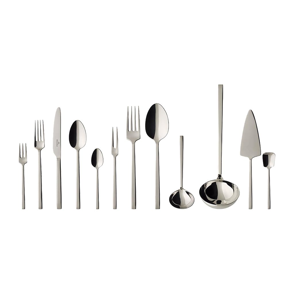 Villeroy und Boch La Classica Tafelbesteck für bis zu 12 Personen, 70-teilig, Edelstahl