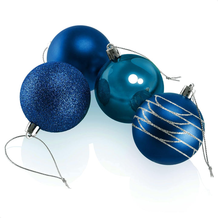 com-four® 20x Weihnachtskugeln, Christbaumkugeln bruchsicher aus Kunststoff für Weihnachten, Baumsch