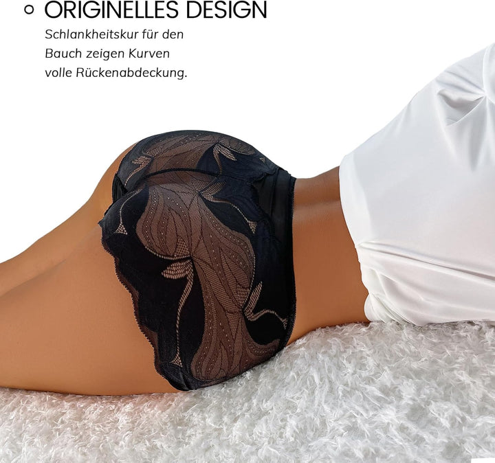 PHOLEEY Unterhosen Damen Spitze Unterwäsche Frauen Hipster Stretch Slips Weiche Bequeme Atmungsaktiv