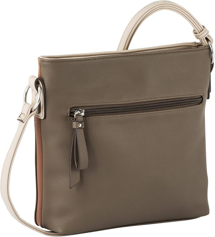 TOM TAILOR bags Jule Damen Umhängetasche Crossbody Bag Klein 27 x 9 x 25 Mixed Taupe, 27 x 9 x 25 Mi