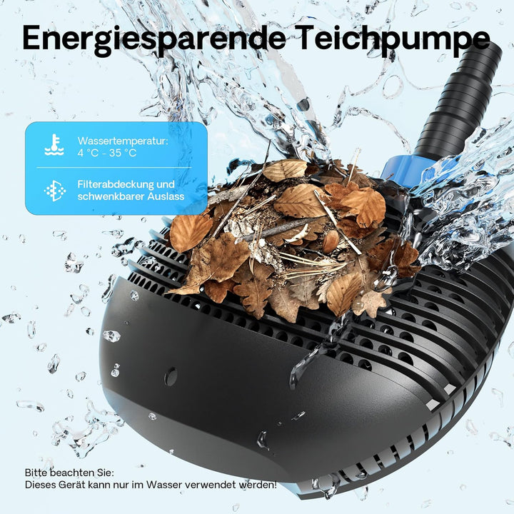 SunSun CTF-8000 SuperECO Teichpumpe Filterpumpe 8000l/h 70W