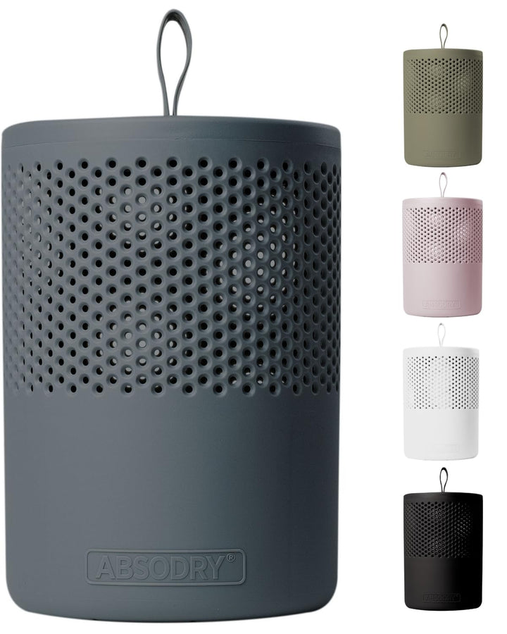 Absodry Duo Family Luftentfeuchter für 25m2 Entfeuchter 600 g Granulat-Beutel, 1000 ml leise ohne St